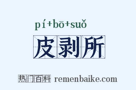 皮剥所是什么意思的图片